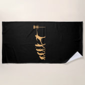 Serviette De Plage Évolution du Disc Golf (Devant)