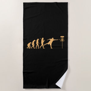 Serviette De Plage Évolution du Disc Golf