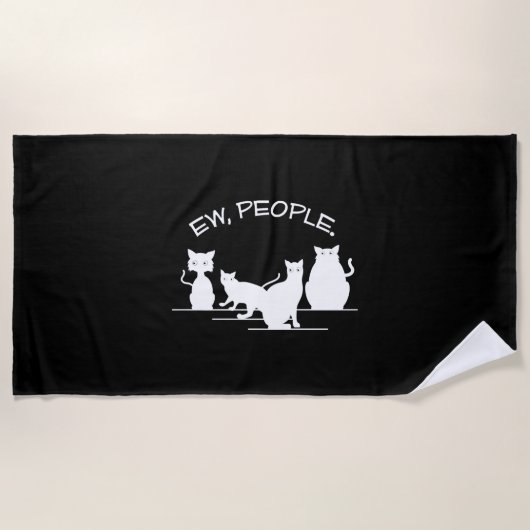 Serviette De Plage Ew People Chat (Devant)