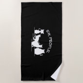 Serviette De Plage Ew People Chat (Devant)