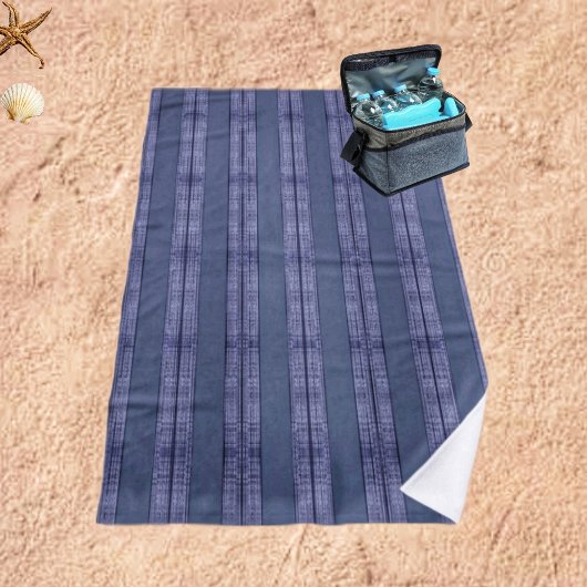 Serviette De Plage Executive Striped-Blue-II