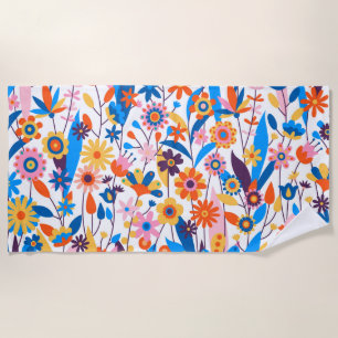 Serviette De Plage Exotique multicolore Floral Arrière - plan-32939