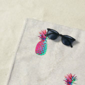 Serviette De Plage Exotique tropicale, Ananas (En situation)