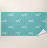 Serviette De Plage Exotique tropicale, Ananas (Devant)