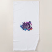 Serviette De Plage Explorateur d'astronautes crâniens (Devant)