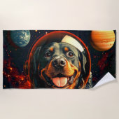 Serviette De Plage Explore Rottweiler (Devant)