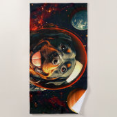 Serviette De Plage Explore Rottweiler (Devant)