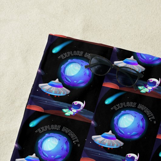 Serviette De Plage Explorer l'infini (En situation)