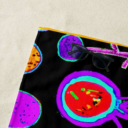 Serviette De Plage Explosion tropicale (En situation)