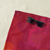 Serviette De Plage Explosions de couleurs vives (En situation)