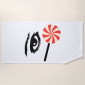 Serviette de plage Eye Candy drôle pour hommes – A (Devant)