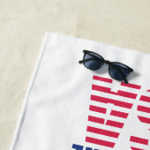 Serviette De Plage Fabriqué aux Etats-Unis (En situation)