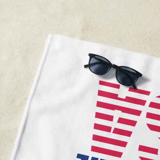 Serviette De Plage Fabriqué aux Etats-Unis (En situation)