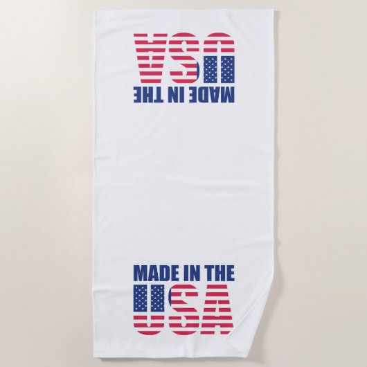 Serviette De Plage Fabriqué aux Etats-Unis (Devant)