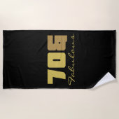 Serviette De Plage Fabuleux 70e anniversaire (Devant)