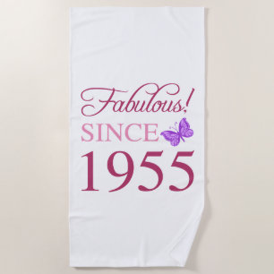 Serviette De Plage Fabuleux depuis 1955 70e anniversaire