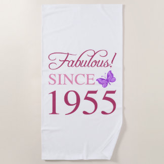 Serviette De Plage Fabuleux depuis 1955 70e anniversaire