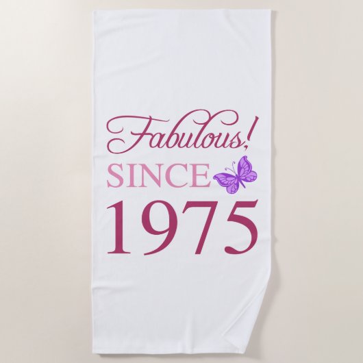 Serviette De Plage Fabuleux depuis 1975 50e anniversaire (Devant)