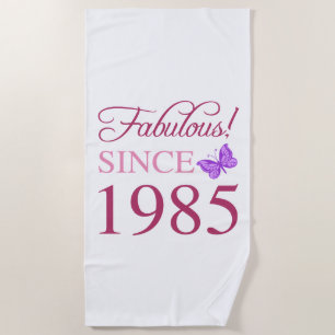 Serviette De Plage Fabuleux depuis 1985 40e anniversaire