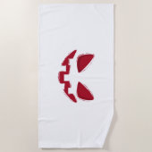 Serviette De Plage Face Citrouille Halloween (Devant)