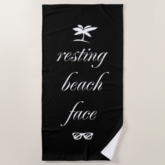 Serviette De Plage Face de plage de repos (Devant)