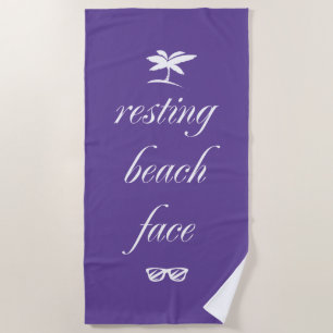 Serviette De Plage Face de plage de repos