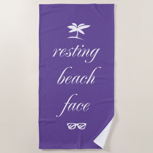 Serviette De Plage Face de plage de repos (Devant)