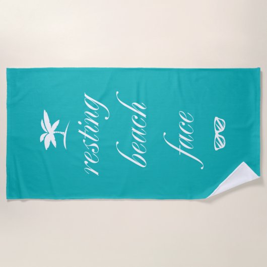 Serviette De Plage Face de plage de repos (Devant)