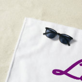 Serviette De Plage Facilement distrait par la gymnastique et les chie (En situation)