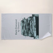 Serviette De Plage Facilement distrait par les classiques (Devant)