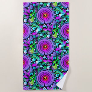 Serviette De Plage Façons de vivre - Motif d'art neurographique 2