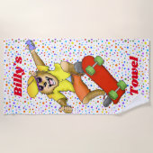 Serviette de plage faisante de la planche à (Devant)