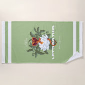 Serviette De Plage "Faisons ça" Cobra - Le Lotus Blanc (Devant)