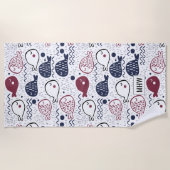 Serviette de plage faite sur commande de (Devant)