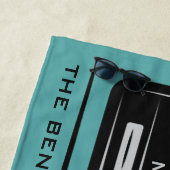 Serviette de plage faite sur commande de (En situation)