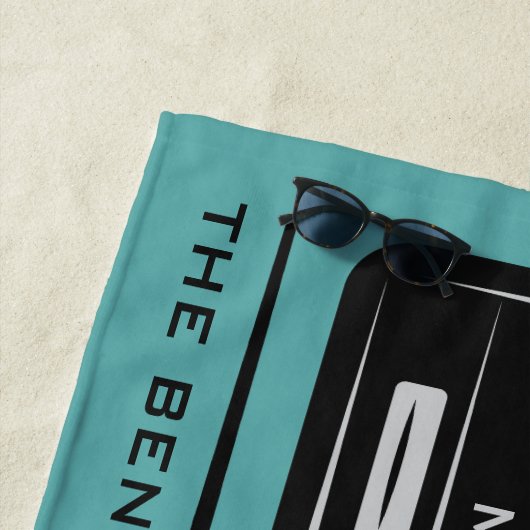 Serviette de plage faite sur commande de (En situation)