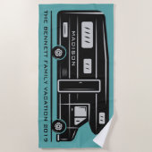 Serviette de plage faite sur commande de (Devant)