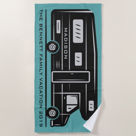 Serviette de plage faite sur commande de (Devant)