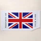 Serviette de plage faite sur commande de drapeau (Devant)