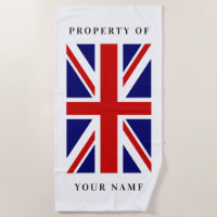 Serviette de plage faite sur commande de drapeau