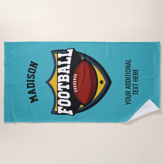 Serviette de plage faite sur commande de logo du (Devant)