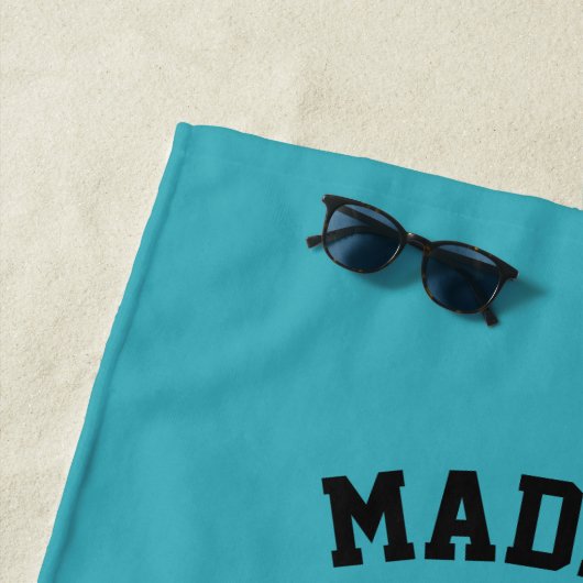 Serviette de plage faite sur commande de logo du (En situation)
