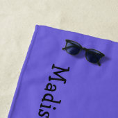 Serviette de plage faite sur commande de nom et de (En situation)