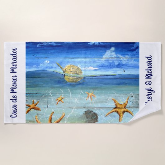 Serviette de plage faite sur commande de plage (Devant)