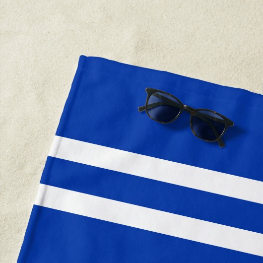 Serviette de plage faite sur commande de tennis (En situation)