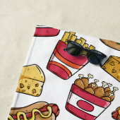 Serviette de plage faite sur commande des textes (En situation)