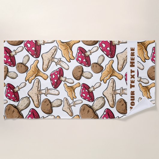 Serviette de plage faite sur commande des textes (Devant)