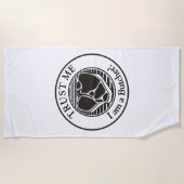 Serviette De Plage Faites-moi confiance, je suis un T-bone du boucher (Devant)