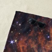 Serviette De Plage Falaise cosmique Nébuleuse de la Carène Télescope  (En situation)