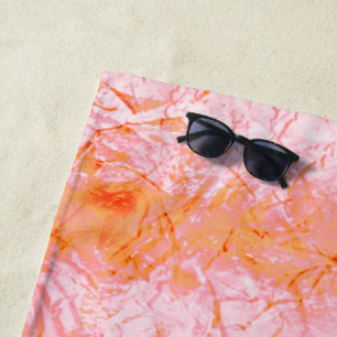 Serviette De Plage Falsa pele de salmão, com partes clareadas